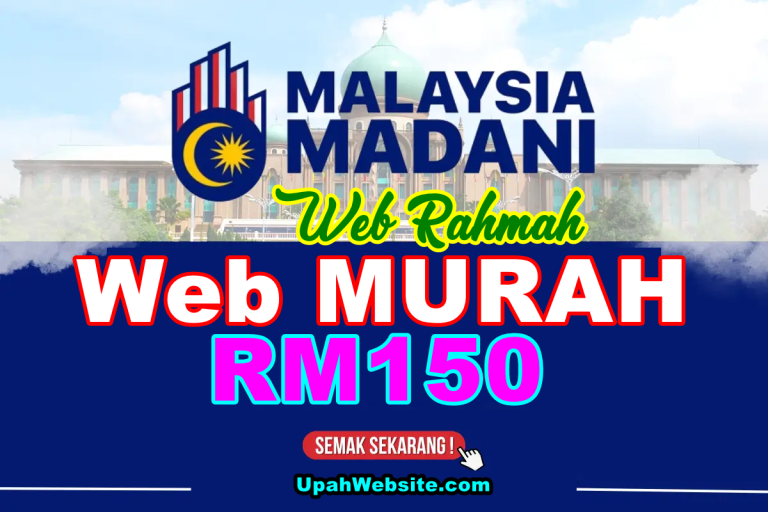 Tempah Web RAHMAH, cuma RM150 jer