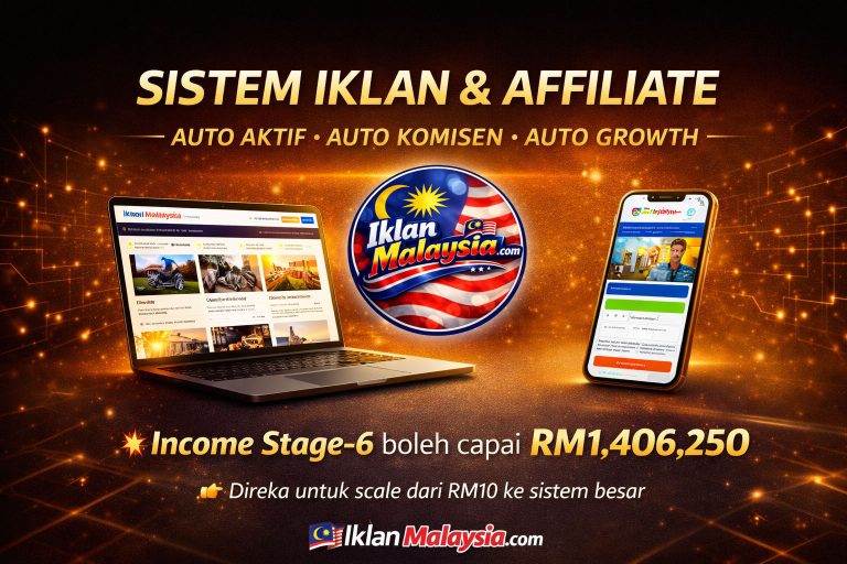 Portal Iklan & Affiliate Paling Mudah di Malaysia